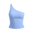 thumbnail image 7 of Axiiglly Tube Tops for Women One Shoulder Backless Cropped Tops Fashion Y2K Sleeveless Slim Fit Bandeau Tops for Summer Going Out, S-2XL, 7 of 7
