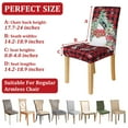 thumbnail image 6 of Yilichang Christmas Chair Covers Set of 4, Christmas Decorations Stretch Removable Washable Dining Room Chair Protector Slipcovers for Xmas Decor Kitchen Home Decorations (Snowman, 4 Pcs), 6 of 9