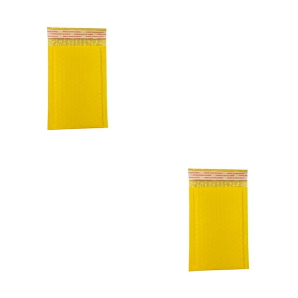 Inteprter Bolsas de burbujas de 30 piezas para envíos confiables sobres impermeables, bolsas para envíos por correo Entrega confiable Bolsas amarillo 13*18+4cm 2Conjunto