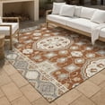 thumbnail image 3 of Addison Rugs Chantille Indoor/Outdoor Traditional Global Paprika Machine Washable Rectangle Rug, 10' x 14', 3 of 8