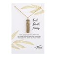 thumbnail image 2 of Alexa's Angels But First Pray Gold Brass Necklace 30 Inch, 2 of 2