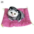 thumbnail image 1 of Simulation Cute Cat Kitten Sound Plush Doll Toy with Sleeping Mat Home Decor, 1 of 10