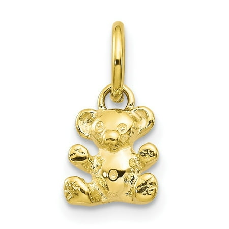 Yellow Gold Teddy Bear Charm - 10k Yellow Gold Teddy Bear Charm - .6 Grams
