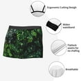 thumbnail image 3 of Pofeuu Lush Foliage Green Plant Print Men’s Boxer Briefs, Moisture-Wicking Underwear, Regular,Trunk-Small, 3 of 5