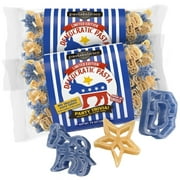 Pastabilities Democratic Pasta, Fun Shaped Political Party Noodles for Gifts, Wheat Pasta 14 oz 2 Pack