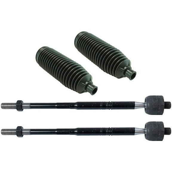 Tie Rod End and Steering Bellows Kit 4 Piece - Compatible with 2010 - 2016 Cadillac SRX 2011 2012 2013 2014 2015