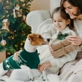 thumbnail image 5 of QBLEEV Dog Cat Sweater Christmas Snowflake Pet Warm Holiday Elk Knitwear Dog Sweater Soft Puppy Clothing Dog Winter Coat, Dog Turtleneck Cold Weather Outfit Pullover for Small Medium Dogs Cats, 5 of 8