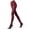 Burgundy Heather, variant on MeMoi Women's Brooklyn Flat Knit Cotton Blend Sweater Tights - Womens - Female (S-M, Winter White)