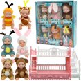 thumbnail image 1 of Minimuñecas Swanky Style, 6 unidades, con trajes de animales y litera, 1 of 8