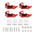 thumbnail image 2 of 4 Sets Shovel Mount for Roof Rack, Metal Rubber Clamp Wall Mounting Kit, Rubber Clamp Grip Mounting Kit, Shovel Holder Clamp Wall Mount Kit for Roof Rack, Boats, Axe, 2 of 7