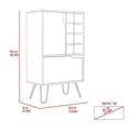 thumbnail image 4 of Atlin Designs Metal Bar Cabinet with 8 Bottle Cubies in Light Gray, 4 of 13