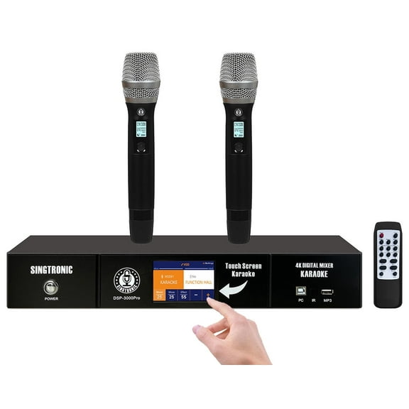 Singtronic DSP-3000Pro Digital 2-in-1 Professional Karaoke Mixer & Processor, Mini Karaoke Machine