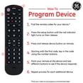 thumbnail image 5 of GE 3-Device Universal TV Remote Control in Black, 34927, 5 of 8