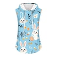 thumbnail image 4 of Xuyuer Happy Easter Holiday Print Essentials Sleeveless For Women - Soft Fitted Pullover Women's Fashion Printed Hooded Sleeveless Casual Daily Wear, 4 of 5