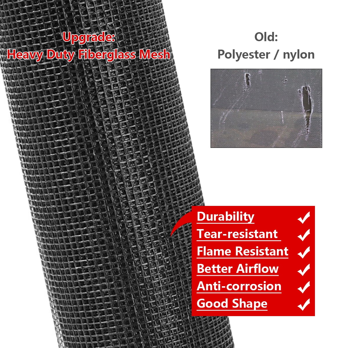 Butizone Garage Door Screen for 1 Car Garage Doors, 16x7FT Reinforced Fiberglass Magnetic Single Garage Screen Door with High Energy Magnets