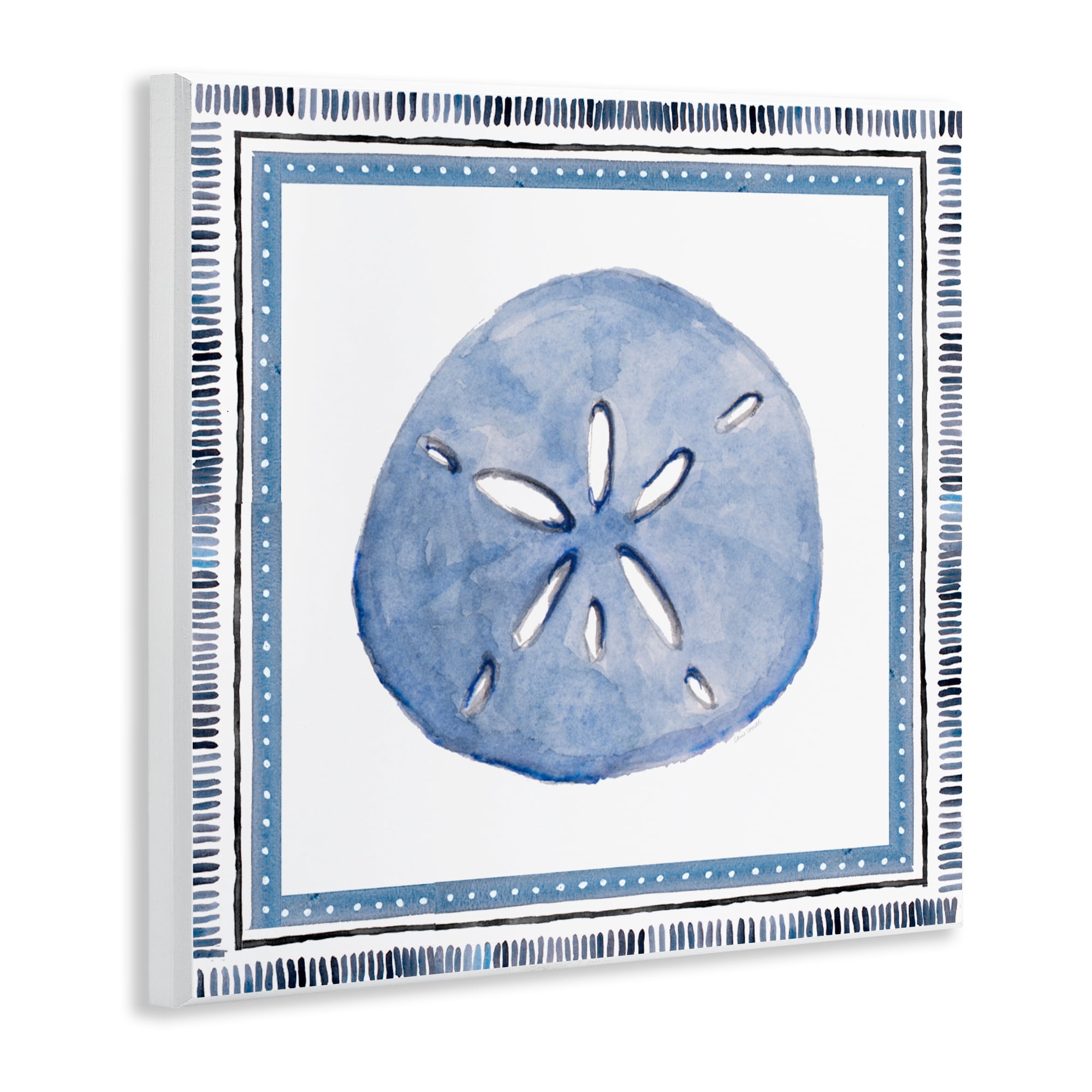Stupell Industries Blue Bordered Sand Dollar Wall Plaque Art, design by Lanie Loreth