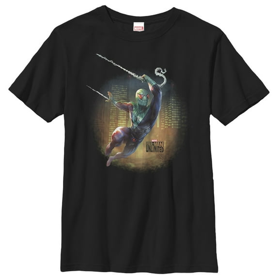 Boy's Marvel Spider-Man Unlimited Bullet Points  Graphic Tee Black Small