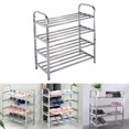 thumbnail image 3 of Space Saving 4 Shelf Home Organizer Storage Rack For 12-16 Pairs Of Shoe Racks, 3 of 8