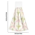 thumbnail image 6 of Yayeee Kitchen Hanging Hand Towels Set of 2 with Loop Bathroom Absorbent Tie Towel, Pastel Pink Geometric, 6 of 7