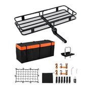 VEVOR 60" x 24" x 6", Hitch Cargo Carrier, 500 lbs Capacity Hitch Cargo Carrier with Cargo Net with Hook & Waterproof Cargo Bag