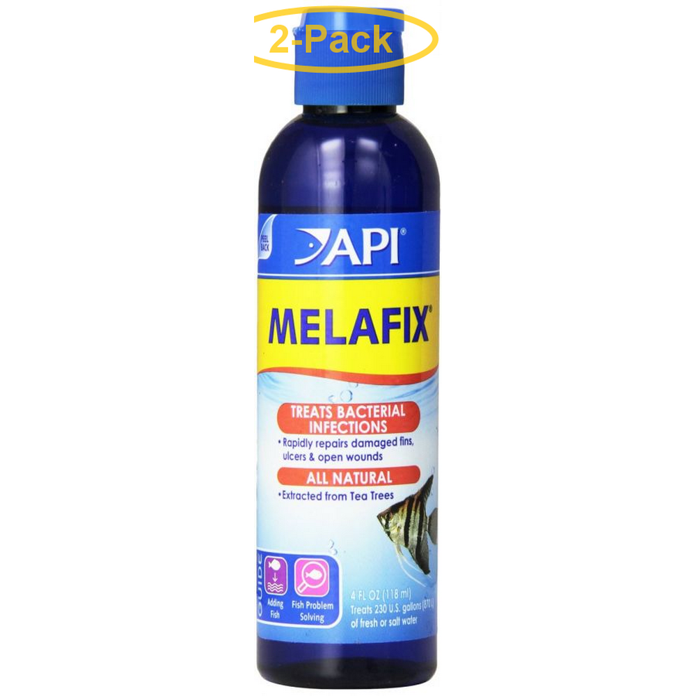 API MelaFix Antibacterial Fish Remedy 4 oz Bottle (Treats 236 Gallons