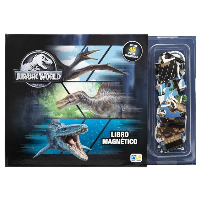 Libro Magnetico Jurrasic World Novelty Ediciones Tapa dura 1ra edicion
