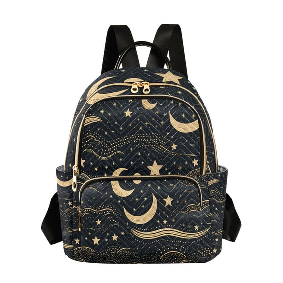 Moon in Black Travel Laptop Backpack Casual Daypack Lightweight Bookbag Compartment for Business