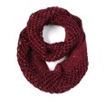 thumbnail image 3 of Scarfand's Unisex Lightweight Mesh Knit Sequin Infinity Scarf, Shawl, Wrap, Burgundy, 3 of 4
