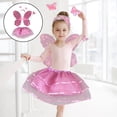 thumbnail image 4 of Conjunto de disfraz Hugo Ala de hada diadema vestido Rosado, 4 of 7