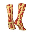 thumbnail image 3 of Goofa Hot Chili Printed Men's Crew Socks, Soft Durable Breathable Moisture-Wicking with Odor Control Cotton socks, 3 of 9