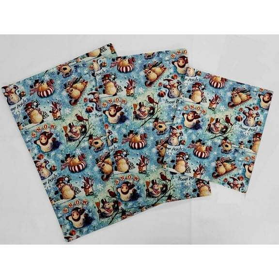 Christmas Snowman Countertop Appliance Slider Mats by Penny's Needful Things - 3-Pack