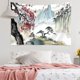 thumbnail image 5 of Tapiz japonés, tapiz de flor de cerezo, tapiz de pared de anime asiático, tapices de paisaje natural, tapiz de arte de pared estético para dormitorio, sala de estar, decoración del hogar JAMW Sencillez, 5 of 5