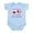 Sky Blue, variant on CafePress - Half Canadian Half American Body Suit - Baby Light Bodysuit, Size Newborn - 24 Months