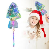 Lssam Magic Christmas Tree Wand and Christmas Spinner - Light Up Wands and Christmas Bubble Wand for Kids - Fun Multicolored LED Christmas Light Up Toys, Great Holiday Stocking Stuffers and Gifts