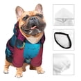 thumbnail image 3 of Fotbe Neon Cyberpunk Blue Bear Sudadera con Estampado para Perros Pequeños – Suéter con Capucha para Mascotas, Tela Suave de Forro Polar con Bolsillo-X-Small, 3 of 7