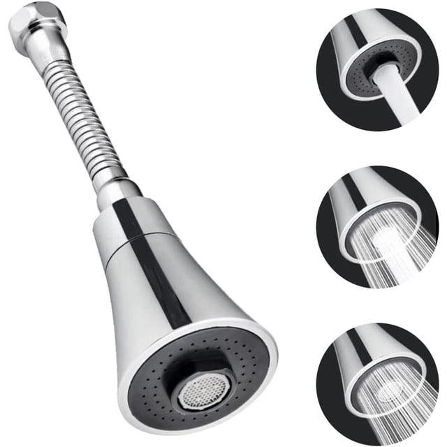 Juego de aireador de grifo, rotación de 360 grados, ahorro de agua, colador de grifo, aireador, accesorio JetKitchen aireado, cabezal rociador, grifo de ahorro de agua para fregadero (3 modo JFHHH pequeña