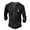Black, variant on Polo Shirts For Men Long Sleeve Solid Color Casual Comfort Soft Loose Quarter Button Henley Shirt Spring Lightweight Classic Basic Blouse Army Green L