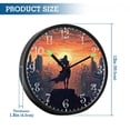 thumbnail image 3 of Voice Activated Clock with Glow Light 12 Inch Large Silent Wall Clock Battery Operated for Home Decor Elven Woman, 3 of 8