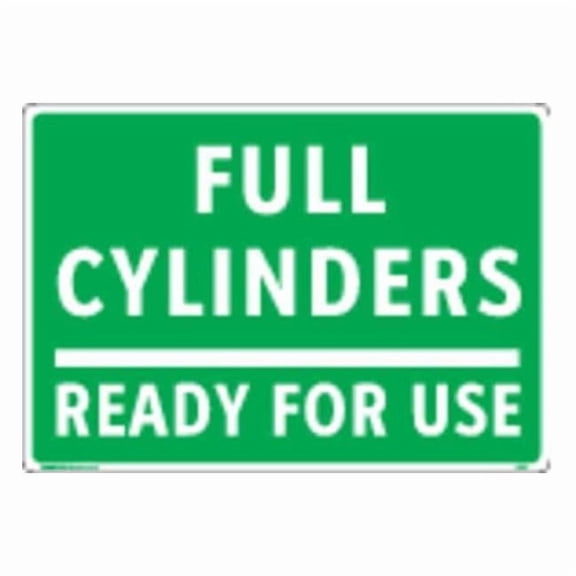 Electromark Gas Cylinder Sign Label,7 in x 10 in Y626303