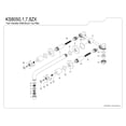 thumbnail image 6 of Kingston Brass KS8051ZX Millennium Two-Handle 3-Hole Wall Mount Roman Tub Faucet in Polished Chrome, 6 of 7