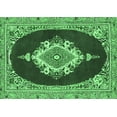 thumbnail image 1 of Ahgly Company Indoor Rectangle Persian Emerald Green Traditional Area Rugs, 8' x 12', 1 of 4
