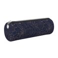 thumbnail image 1 of Disketp Navy Dark Blue Estuche Organizador de Lápices de Cuero, Estuche de Oficina con Cremallera para Bolígrafo y Lápiz, 1 of 6