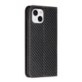 thumbnail image 3 of SaniMore for iPhone 14 Wallet Case, Wrist Strap Magnetic Clasp, Card Slots Carbon Fibre Skin Shockproof TPU Anti-drop Anti-scractch Stand Business Full Body Protective Shell for iPhone 14,Black, 3 of 10