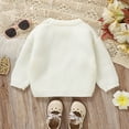 thumbnail image 5 of Hessimy Toddler Baby Boy Knit Sweater Big/Lil Bro Embroidery Sweater 3m 6m 9m 12m 18m Onesie Brother Matching Outfit Warm Winter Clothes Outerwear School Uniforms (White,2-3 Years), 5 of 6