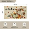 thumbnail image 3 of Fall Door Mat 17x30Inch, Fall Pumpkin Maple Leaf Doormat, Indoor Outdoor Entry Floor Mat Non-Slip Welcome Party Thanksgiving Decor Mat, 3 of 6