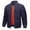 Navy, variant on Men's Quilted Jackets Winter Full Zip Crew Neck Fleece Lined Outerwear Coats Casual Windproof Bomber Varsity Jackets with Pockets Black S
