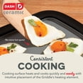 thumbnail image 4 of Dash Everyday Ceramic Nonstick Electric Griddle, 20"x10.5" Cooking Surface, Cream, 4 of 6