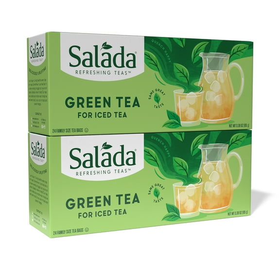 Salada Green Iced Tea, 24 Family Sized Tea Bags (Pack of 2)