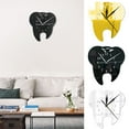 thumbnail image 1 of Vaidha 3D Creative Creative Teeth Acrylic Mirror Wall Clock Home Decoration Wall Clock, 1 of 7