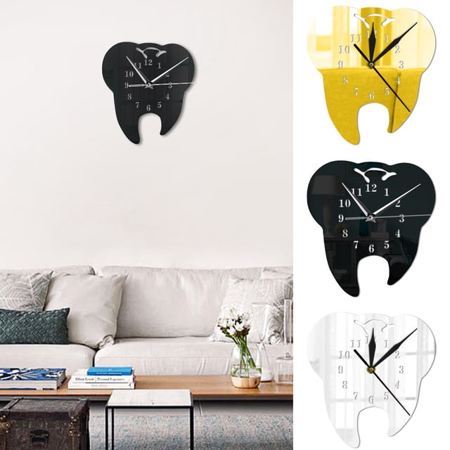 Fiudx Reloj de Pared con Espejo Acrílico 3D, Decoración Creativa para El Hogar, Diseño Autoadhesivo, Impermeable, Movimiento de Cuarzo Silencioso, Ideal para Sala de Estar y Oficina, Fácil Instalació